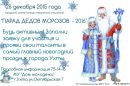 «ПАРАД ДЕДОВ МОРОЗОВ - 2016»